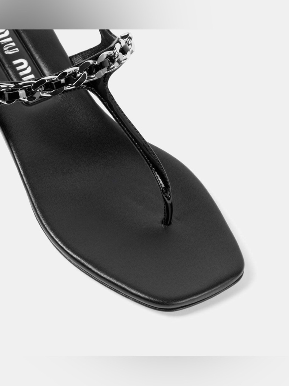 Miu Miu Pearl Chain Thong Sandals - Picture 13 of 16